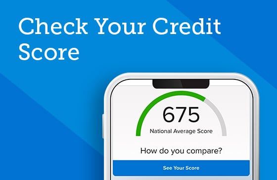 Check your credit score graphic